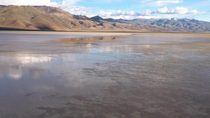 Catching reflections in a Utah lake