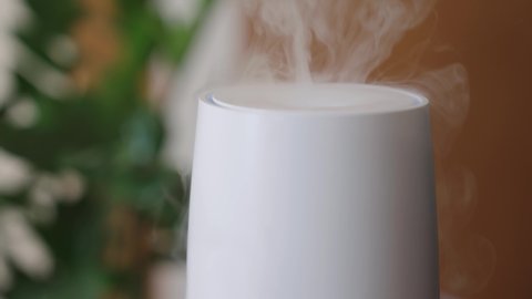 Air Purifier and Cool Mist Humidifier for bedroom, babies nursery and whole house. Fresh Air, Healthy Life, Cleaning And Removing Dust. Sleeping and breathing better. Relaxing, videoclip de stoc