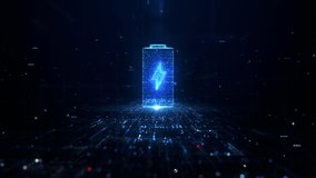 Technology lithium ion battery with fast recharge high power electric energy, battery to electric cars and mobile devices with clean electric, Green renewable energy battery storage future - Powered by Shutterstock - Get 15% off with code: PIKWIZARD15