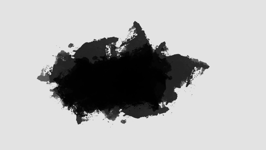 Ink splatter compositing. Abstract ink splatter transition. ink brush stroke, fluid art background, overlay, alpha matte composition.	Abstract ink splatter transition in black and white. | Shutterstock HD Video #1093791759
