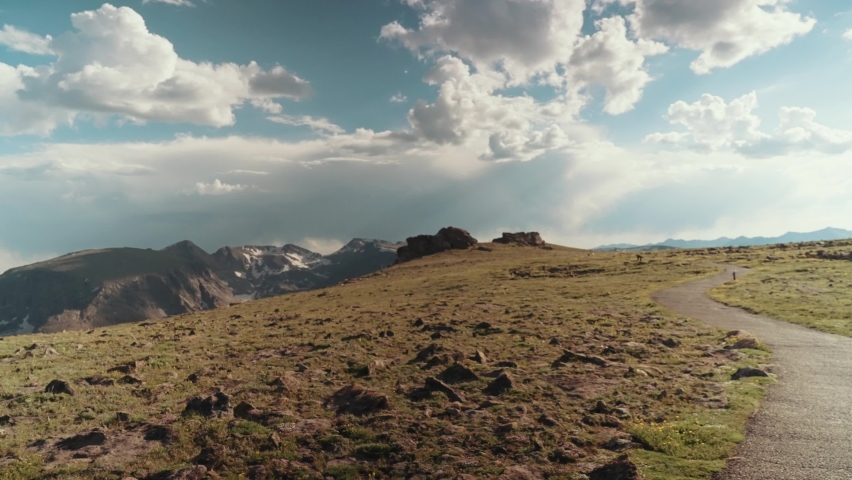 Side Pan of Tundra Trail in Rocky Mountain National Park