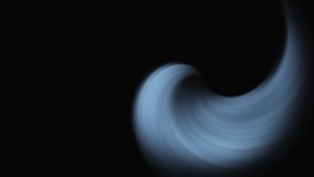 abstract white spiral looped animation on black background