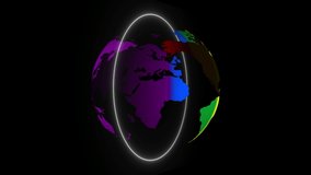 a spinning globe in the colors of the rainbow - lgptq sign - Powered by Shutterstock - Get 15% off with code: PIKWIZARD15