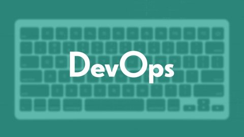 Devops Title Modern Flat Web Template Stock Footage Video (100% Royalty ...