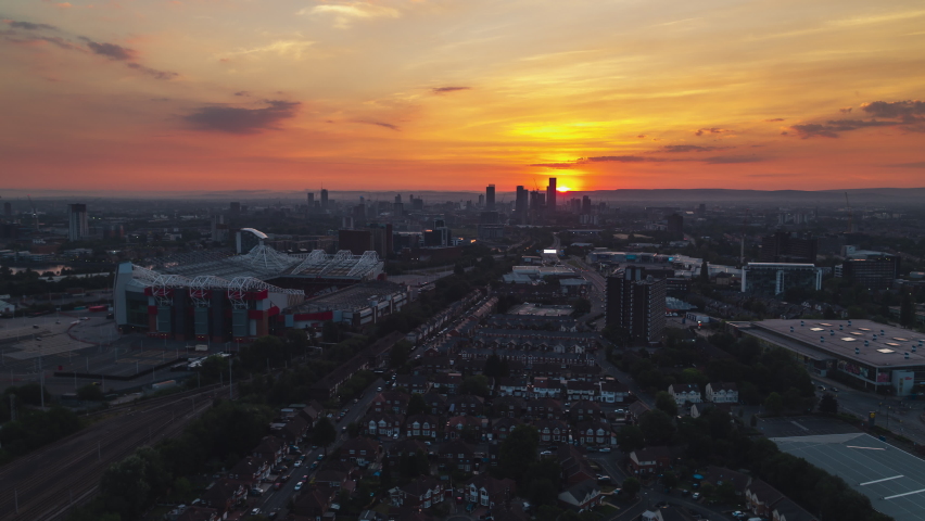 Manchester United Kingdom Circa 2022 Old Stock Footage Video (100% ...