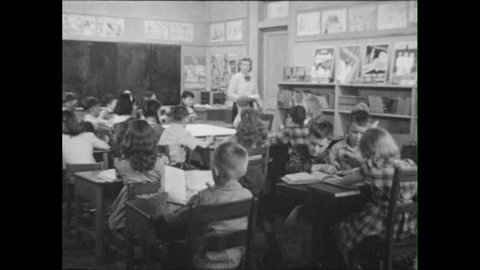 1940s Teacher Points Street Map Teacher Stock Footage Video (100% ...