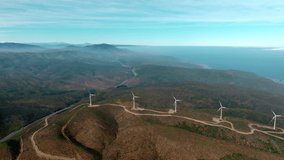 Panoramic View Of Wind Turbines In The Wind Park Of A Deserted Area- Northern Chile. Wide Aerial - Powered by Shutterstock - Get 15% off with code: PIKWIZARD15