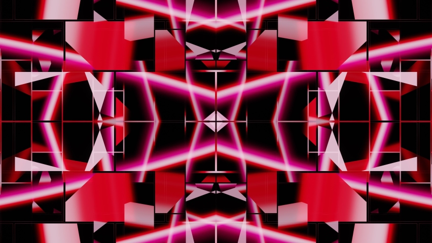 Pink, White and Red Color Abstract Concert Visual 4K Looping Background 08