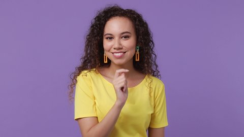 Young Secret Woman African American Ethnicity Stock Footage Video (100%