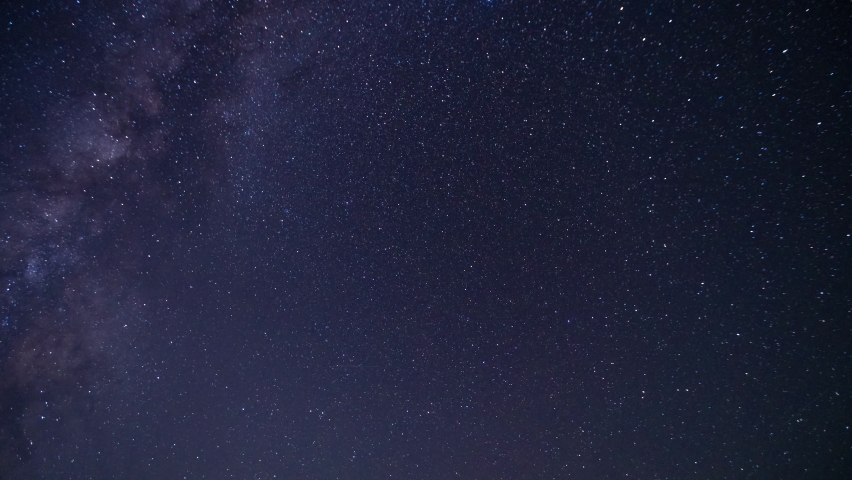 Milky way and stars move across the night sky, time lapse | Shutterstock HD Video #1093915029