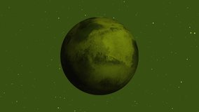 An incredible sunrise on the planet Mars. Orbiting the planet Mars. Red Planet - Powered by Shutterstock - Get 15% off with code: PIKWIZARD15