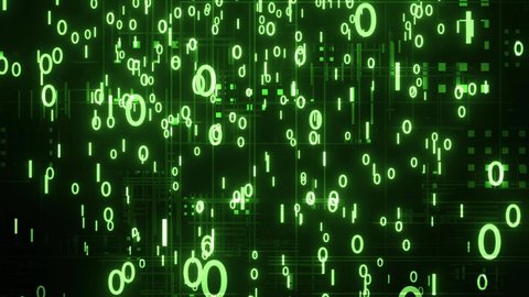 Binary Code Matrix Background Moving Numbers Stock Footage Video (100% ...