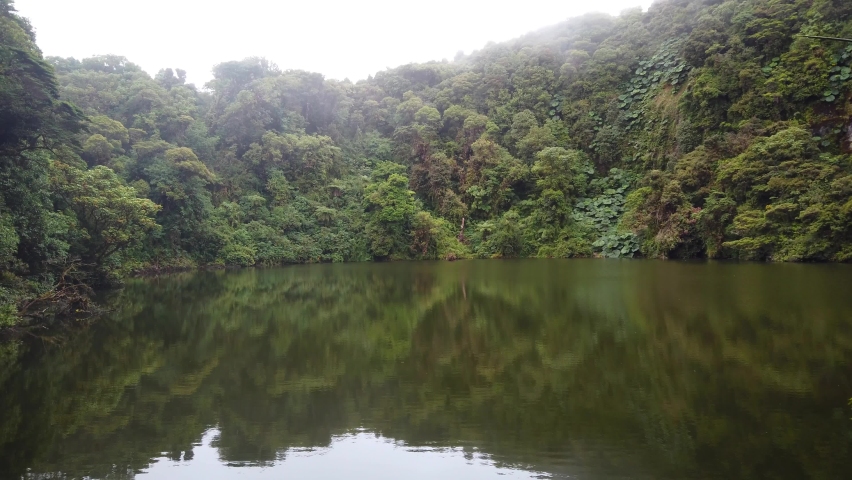 Laguna Botos, a volcanic lake in Poas Volcano National Park of Costa Rica, or Parque Nacional Volcan Poas in Spanish, San Jose, Costa Rica