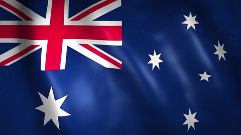 Seamless Loop Animation Australia Flag 4k Stock Footage Video (100% ...