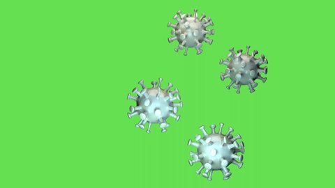Coronavirus Covid19 Medical Animation Virus Rotates Stock Footage Video ...
