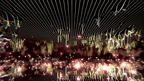 Audio Waveform Space Strips Animation