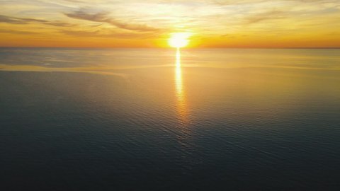 Sun Setting Reflection On Seascape Tropical Stock Footage Video (100% ...