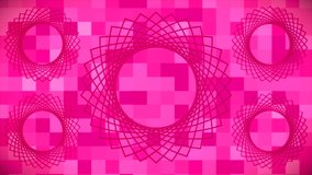 Broadcast Spinning Hi-Tech Flower Patterns, Magenta, Events, 3D, 4K
