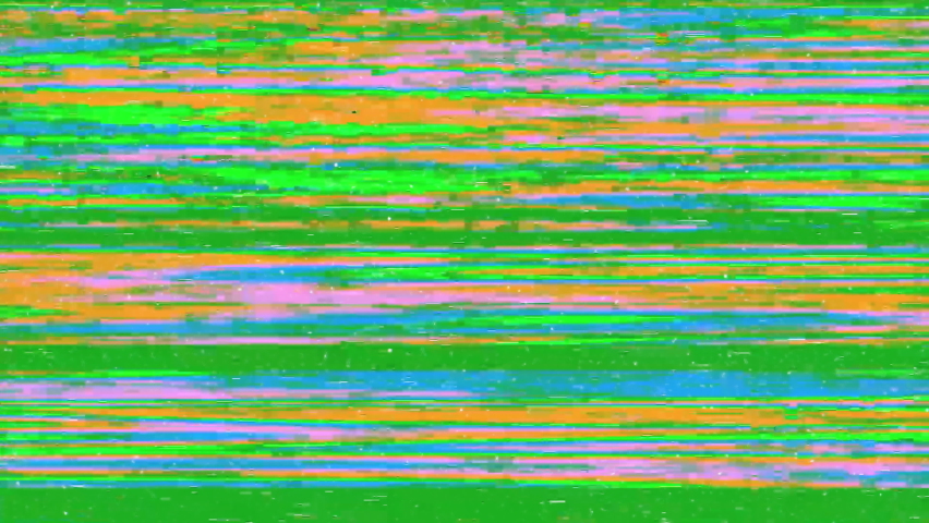 Glitch Green Screen Stock Video Footage for Free Download