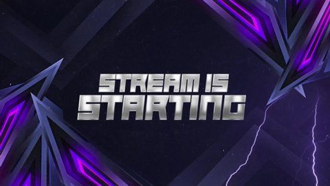 Twitch Stream Starting Screen Twitch Overlay Stock Footage Video (100% ...