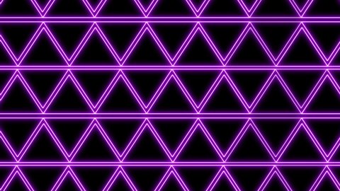 4k Neon Glowing Triangles Texture Design Stock Footage Video (100% ...