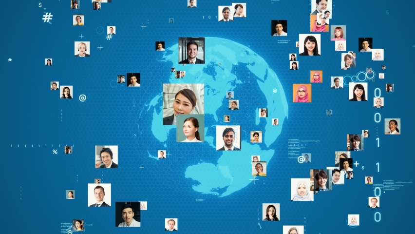 Multinational people and communication network. Social media. personal information. - Powered by Shutterstock - Get 15% off with code: PIKWIZARD15