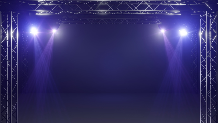 Motion Empty stage Design for mockup and Corporate identity,Display.Stage green screen in hall.Blank screen for Graphic Resources.Scene event led night light staging.Animation loop 4k.3D render. Royalty-Free Stock Footage #1094039975