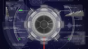 Animation of scope scanning and data processing over black background. global sports, golf and healthy lifestyle concept digitally generated video. - Powered by Shutterstock - Get 15% off with code: PIKWIZARD15