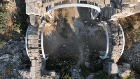 Alexandria Troas Ancient City Drone Video, Geyikli Canakkale, Turkey