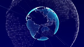 Global Network Connected animation 4K Global Business Network rotating in Space Scientific Concept Digital web element content broadcast high quality maximum excellent quality High Resolution 4K Image - Powered by Shutterstock - Get 15% off with code: PIKWIZARD15