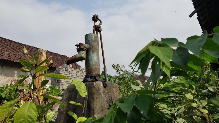 Traditional rural old hand pump