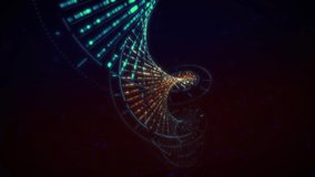 Microscopic program examination of the genome helix. Modern software deals with microscopic dna double helix examination. Microscopic system interface examining the genetic helix structure. Biology - Powered by Shutterstock - Get 15% off with code: PIKWIZARD15