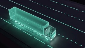 Trailer truck concept. Modern trucking. - Powered by Shutterstock - Get 15% off with code: PIKWIZARD15