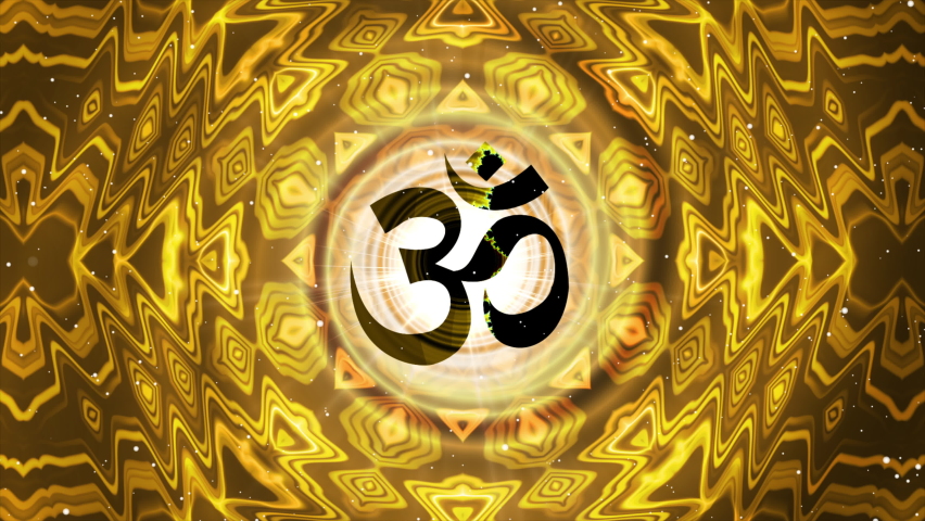 Ohm symbol on abstract background