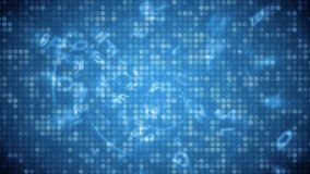 Animation of scientific data processing digitally light trails on blue background. Global online connection and data processing concept digitally generated image. - Powered by Shutterstock - Get 15% off with code: PIKWIZARD15