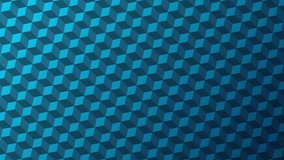 Abstract blue isometric seamless pattern background loop