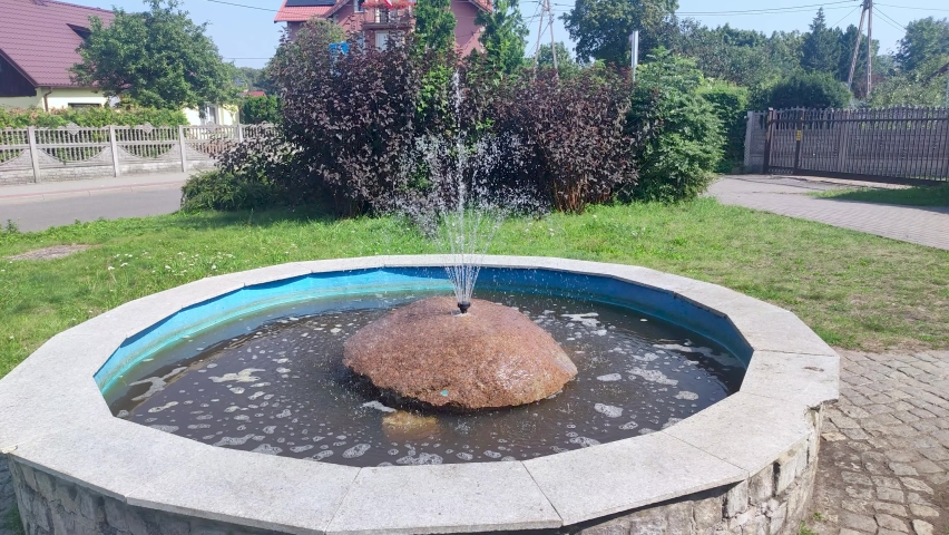 Small water fountain in Stegna, Poland.