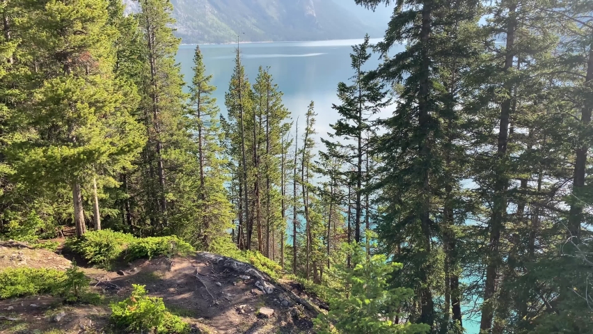 Lake Minnewanka in Banff National Park Canada