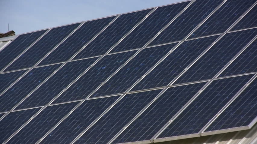 Solar Panels on a Barn.