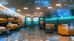 Logistics warehouse and technology. ICT. DX. - Powered by Shutterstock - Get 15% off with code: PIKWIZARD15