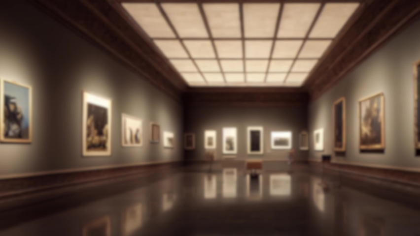 Digital art. NFT. Virtual museum. | Shutterstock HD Video #1094139417