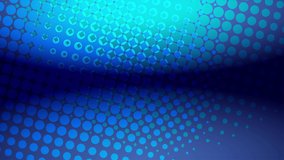 Abstract blue light and shade creative halftone motion background. Video animation Ultra HD 4k footage.
