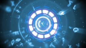 Animation of scope scanning with clock over spinning numbers on black background. global connections, data processing and digital interface concept digitally generated video. - Powered by Shutterstock - Get 15% off with code: PIKWIZARD15