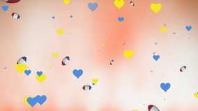 Animation of heart icons over rugby balls with flag of france. Social media, sport, global communication and digital interface concept digitally generated video. - Powered by Shutterstock - Get 15% off with code: PIKWIZARD15