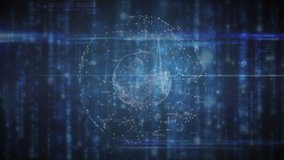 Animation of data processing over countdown. Global business and digital interface concept digitally generated video. - Powered by Shutterstock - Get 15% off with code: PIKWIZARD15