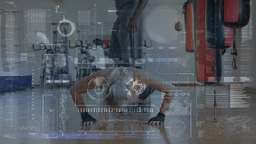 Animation of data processing over business people working financial data processing. Global business connections digital interface and technology concept digitally generated video. - Powered by Shutterstock - Get 15% off with code: PIKWIZARD15