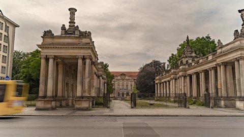 Berlin King Columns Panoramic Hyperlapse Timelapse Stock Footage Video ...