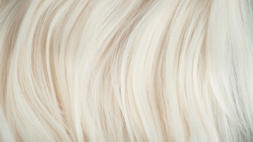 Super Slow Motion Shot of Waving Light Blonde Hair at 1000 fps. | Shutterstock HD Video #1094225177