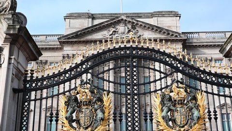 Buckingham Palace Flag After Queen Elizabeth Stock Footage Video (100%