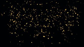 Confetti. Golden Confetti Pack. Alpha Channel With Prores4444. - Powered by Shutterstock - Get 15% off with code: PIKWIZARD15